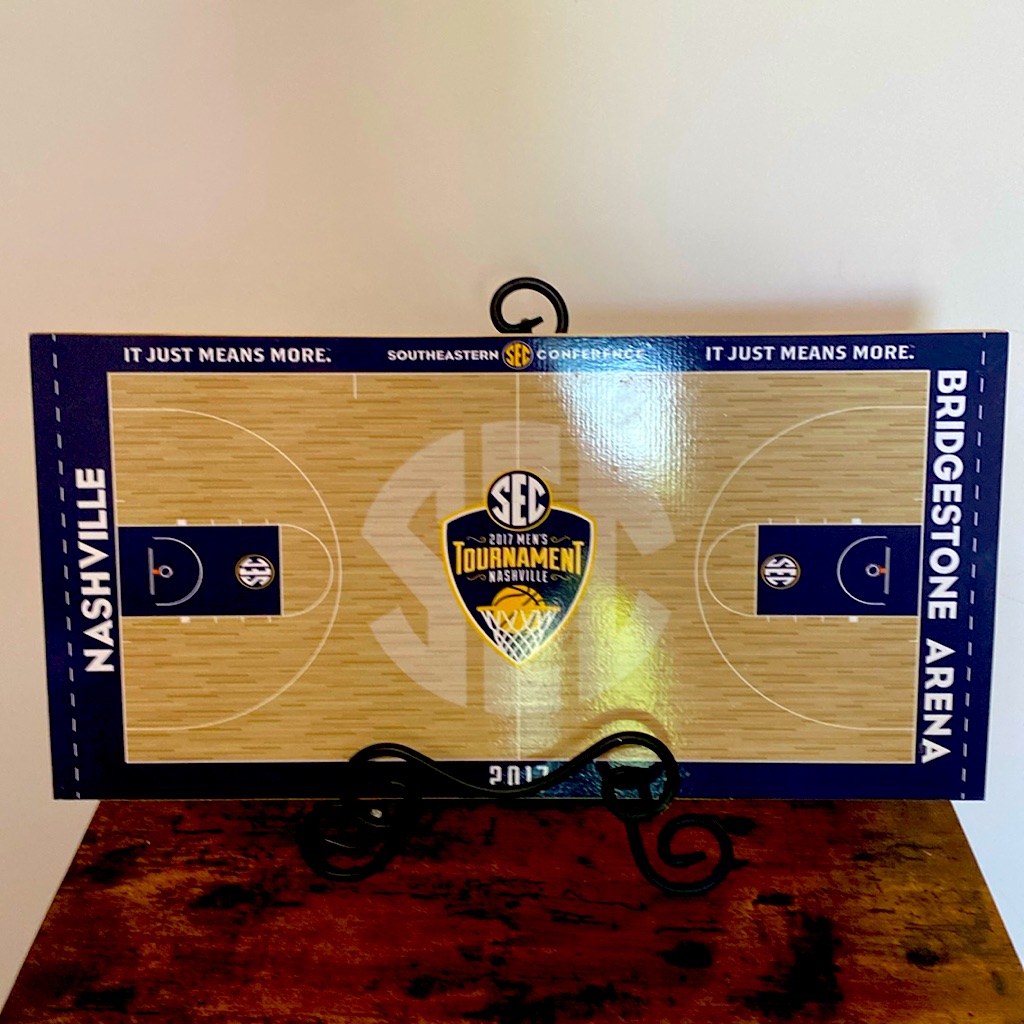 Commemorative Sec Tourney Piece Of Basketball Court